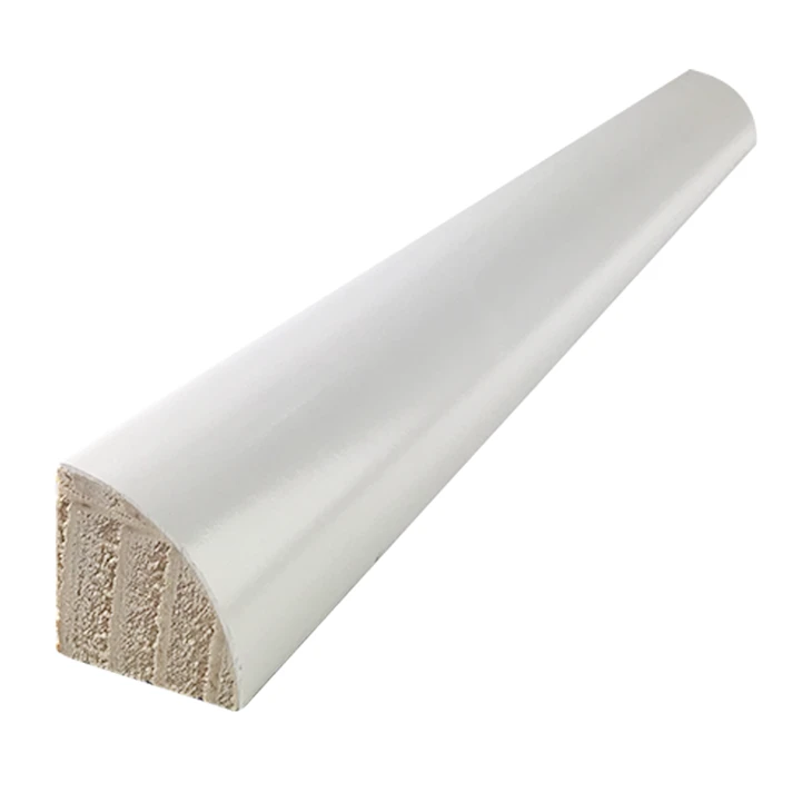 High Cost-Effective White Primed Wood Small Mouldings Shoe Or Quarter Round For Baseboard