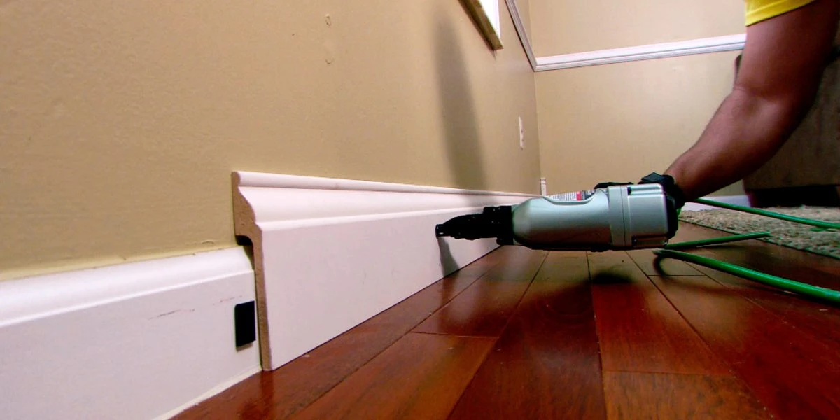wood baseboards installed wood baseboards installed