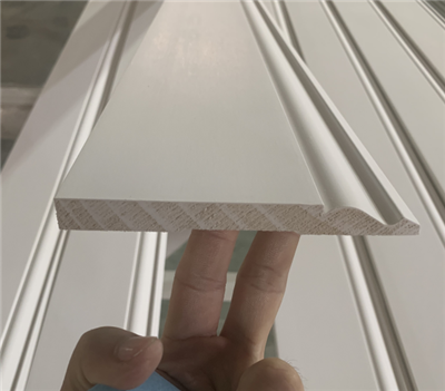 Papan Dasar Cetakan Trim Kayu FJ Prima Putih Untuk Lantai