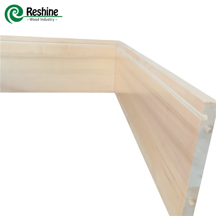 Papan Samping Laci Poplar Kayu yang Dicat UV