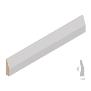 Jendela Papan Bersendi Jari Putih Prima Mengungkapkan Moulding